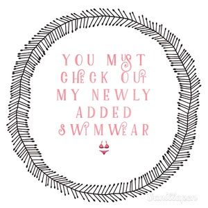 Newly added swimwear!! Bikinis 👙❤️🌞